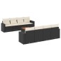 vidaXL 9-tlg. Garten-Sofagarnitur mit Kissen Schwarz Poly Rattan vidaXL 9-tlg. Garten-Sofagarnitur mit Kissen Schwarz Poly Rattan