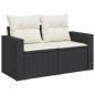 vidaXL 9-tlg. Garten-Sofagarnitur mit Kissen Schwarz Poly Rattan vidaXL 9-tlg. Garten-Sofagarnitur mit Kissen Schwarz Poly Rattan