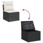 vidaXL 9-tlg. Garten-Sofagarnitur mit Kissen Schwarz Poly Rattan vidaXL 9-tlg. Garten-Sofagarnitur mit Kissen Schwarz Poly Rattan