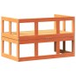 vidaXL 2-in-1 Gartensofa Verlängerbar Wachsbraun Massivholz Kiefer vidaXL 2-in-1 Gartensofa Verlängerbar Wachsbraun Massivholz Kiefer