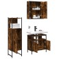vidaXL 3-tlg. Badmöbel-Set Räuchereiche Holzwerkstoff vidaXL 3-tlg. Badmöbel-Set Räuchereiche Holzwerkstoff