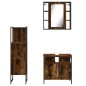 vidaXL 3-tlg. Badmöbel-Set Räuchereiche Holzwerkstoff vidaXL 3-tlg. Badmöbel-Set Räuchereiche Holzwerkstoff