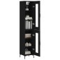 vidaXL Highboard Schwarz 34,5x34x180 cm Holzwerkstoff vidaXL Highboard Schwarz 34,5x34x180 cm Holzwerkstoff