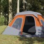 vidaXL Familienzelt 6 Personen Grau Orange Quick Release Wasserdicht vidaXL Familienzelt 6 Personen Grau Orange Quick Release Wasserdicht