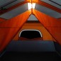 vidaXL Familienzelt mit LED 9 Personen Hellgrau Orange Quick Release vidaXL Familienzelt mit LED 9 Personen Hellgrau Orange Quick Release