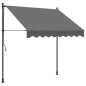 vidaXL Markise Einziehbar Anthrazit 200x150 cm Stoff und Stahl vidaXL Markise Einziehbar Anthrazit 200x150 cm Stoff und Stahl