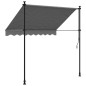 vidaXL Markise Einziehbar Anthrazit 200x150 cm Stoff und Stahl vidaXL Markise Einziehbar Anthrazit 200x150 cm Stoff und Stahl
