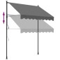 vidaXL Markise Einziehbar Anthrazit 200x150 cm Stoff und Stahl vidaXL Markise Einziehbar Anthrazit 200x150 cm Stoff und Stahl
