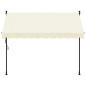 vidaXL Markise Einziehbar Creme 250x150 cm Stoff und Stahl vidaXL Markise Einziehbar Creme 250x150 cm Stoff und Stahl