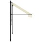 vidaXL Markise Einziehbar Creme 250x150 cm Stoff und Stahl vidaXL Markise Einziehbar Creme 250x150 cm Stoff und Stahl