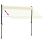vidaXL Markise Einziehbar Creme 250x150 cm Stoff und Stahl vidaXL Markise Einziehbar Creme 250x150 cm Stoff und Stahl