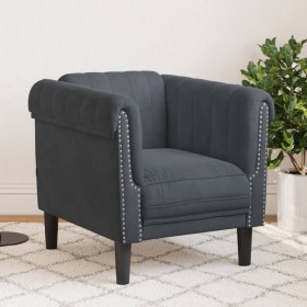 vidaXL Sessel Dunkelgrau Samt