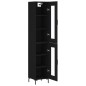 vidaXL Highboard Schwarz 34,5x34x180 cm Holzwerkstoff vidaXL Highboard Schwarz 34,5x34x180 cm Holzwerkstoff