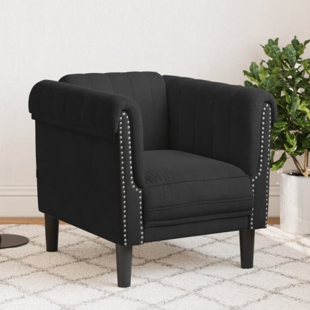 vidaXL Sessel Schwarz Samt