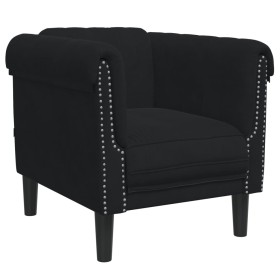 vidaXL Sessel Schwarz Samt