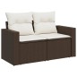 vidaXL 10-tlg. Garten-Sofagarnitur mit Kissen Braun Poly Rattan vidaXL 10-tlg. Garten-Sofagarnitur mit Kissen Braun Poly Rattan