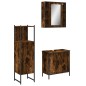 vidaXL 3-tlg. Badmöbel-Set Räuchereiche Holzwerkstoff vidaXL 3-tlg. Badmöbel-Set Räuchereiche Holzwerkstoff