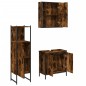 vidaXL 3-tlg. Badmöbel-Set Räuchereiche Holzwerkstoff vidaXL 3-tlg. Badmöbel-Set Räuchereiche Holzwerkstoff