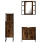 vidaXL 3-tlg. Badmöbel-Set Räuchereiche Holzwerkstoff vidaXL 3-tlg. Badmöbel-Set Räuchereiche Holzwerkstoff