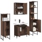 vidaXL 4-tlg. Badmöbel-Set Braun Eichen-Optik Holzwerkstoff vidaXL 4-tlg. Badmöbel-Set Braun Eichen-Optik Holzwerkstoff