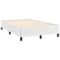vidaXL Boxspringbett mit Matratze & LED Weiß 120x190 cm Kunstleder vidaXL Boxspringbett mit Matratze & LED Weiß 120x190 cm Kunstleder