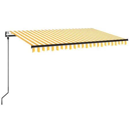 Gelenkarmmarkise Automatisch 450x350 cm Gelb und Weiß