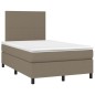 vidaXL Boxspringbett mit Matratze & LED Taupe 120x190 cm Stoff vidaXL Boxspringbett mit Matratze & LED Taupe 120x190 cm Stoff