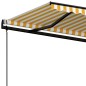 Gelenkarmmarkise Automatisch 450x350 cm Gelb und Weiß Gelenkarmmarkise Automatisch 450x350 cm Gelb und Weiß
