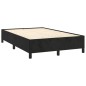 vidaXL Boxspringbett mit Matratze & LED Schwarz 120x190 cm Samt vidaXL Boxspringbett mit Matratze & LED Schwarz 120x190 cm Samt