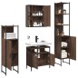 vidaXL 4-tlg. Badmöbel-Set Braun Eichen-Optik Holzwerkstoff vidaXL 4-tlg. Badmöbel-Set Braun Eichen-Optik Holzwerkstoff