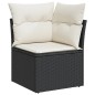 vidaXL 11-tlg. Garten-Sofagarnitur mit Kissen Schwarz Poly Rattan vidaXL 11-tlg. Garten-Sofagarnitur mit Kissen Schwarz Poly Rattan