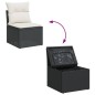 vidaXL 11-tlg. Garten-Sofagarnitur mit Kissen Schwarz Poly Rattan vidaXL 11-tlg. Garten-Sofagarnitur mit Kissen Schwarz Poly Rattan