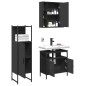 vidaXL 3-tlg. Badmöbel-Set Schwarz Holzwerkstoff vidaXL 3-tlg. Badmöbel-Set Schwarz Holzwerkstoff