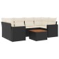 vidaXL 7-tlg. Garten-Sofagarnitur mit Kissen Schwarz Poly Rattan vidaXL 7-tlg. Garten-Sofagarnitur mit Kissen Schwarz Poly Rattan