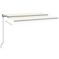 Automatische Markise mit LED & Windsensor 450x350 cm Creme Automatische Markise mit LED & Windsensor 450x350 cm Creme