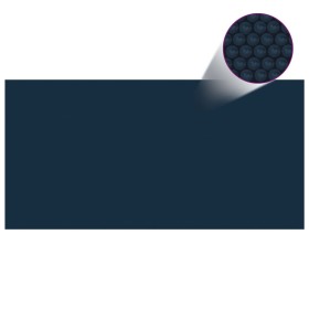 vidaXL Treibende Pool-Solarplane PE 488x244 cm Schwarz und Blau