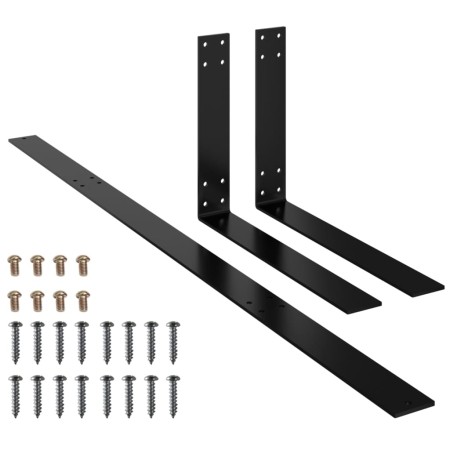 vidaXL Rückenlehne für Palettensofa Schwarz 110 cm Eisen 