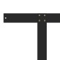 vidaXL Rückenlehne für Palettensofa Schwarz 110 cm Eisen vidaXL Rückenlehne für Palettensofa Schwarz 110 cm Eisen