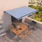 vidaXL Markise Automatisch Einziehbar 500x350 cm Blau und Weiß vidaXL Markise Automatisch Einziehbar 500x350 cm Blau und Weiß