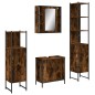 vidaXL 4-tlg. Badmöbel-Set Räuchereiche Holzwerkstoff vidaXL 4-tlg. Badmöbel-Set Räuchereiche Holzwerkstoff
