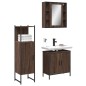 vidaXL 3-tlg. Badmöbel-Set Braun Eichen-Optik Holzwerkstoff vidaXL 3-tlg. Badmöbel-Set Braun Eichen-Optik Holzwerkstoff