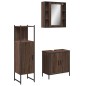 vidaXL 3-tlg. Badmöbel-Set Braun Eichen-Optik Holzwerkstoff vidaXL 3-tlg. Badmöbel-Set Braun Eichen-Optik Holzwerkstoff