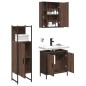 vidaXL 3-tlg. Badmöbel-Set Braun Eichen-Optik Holzwerkstoff vidaXL 3-tlg. Badmöbel-Set Braun Eichen-Optik Holzwerkstoff