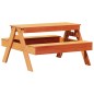 vidaXL Picknicktisch für Kinder Wachsbraun 88x97x52 cm Massivholz vidaXL Picknicktisch für Kinder Wachsbraun 88x97x52 cm Massivholz