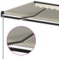 Gelenkarmmarkise Einziehbar mit LED 450x350 cm Creme Gelenkarmmarkise Einziehbar mit LED 450x350 cm Creme