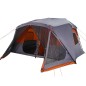 vidaXL Campingzelt 10 Personen Grau und Orange 443x437x229 cm vidaXL Campingzelt 10 Personen Grau und Orange 443x437x229 cm