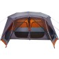 vidaXL Campingzelt 10 Personen Grau und Orange 443x437x229 cm vidaXL Campingzelt 10 Personen Grau und Orange 443x437x229 cm