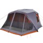 vidaXL Campingzelt 10 Personen Grau und Orange 443x437x229 cm vidaXL Campingzelt 10 Personen Grau und Orange 443x437x229 cm