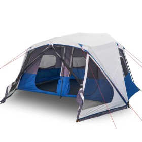 vidaXL Campingzelt mit LED Blau 443x437x229 cm