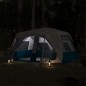 vidaXL Campingzelt mit LED Blau 443x437x229 cm vidaXL Campingzelt mit LED Blau 443x437x229 cm